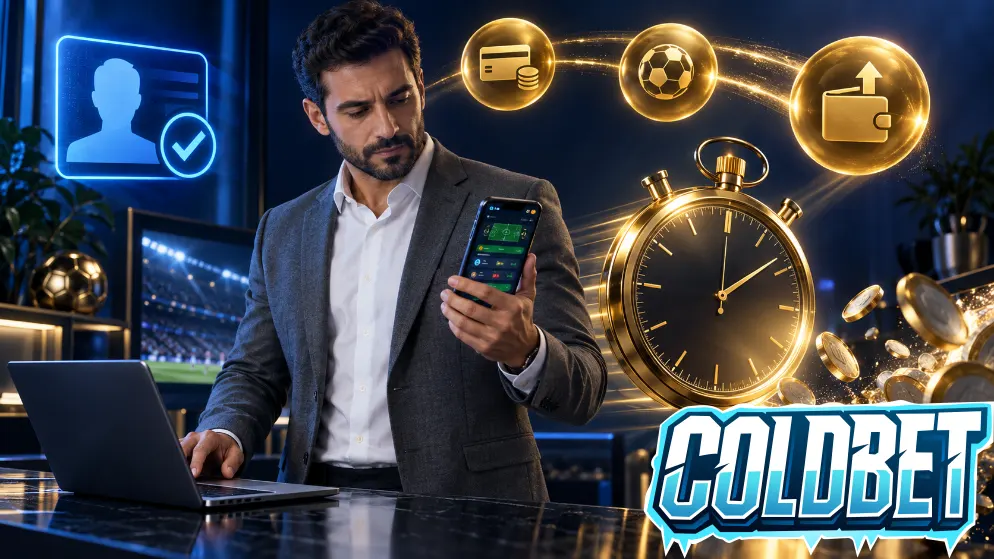 Teste real de registo, depósito e levantamento antes de publicar a página coldbet